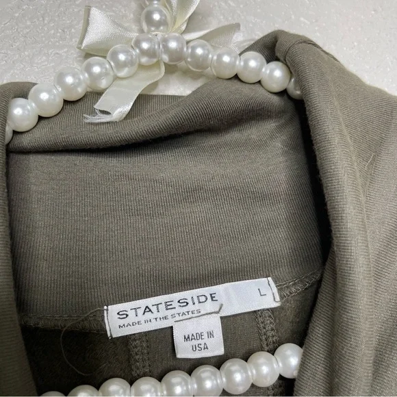 Anthropologie Stateside Bente Cowl Neck 3/4 Sleeve Pullover Sweater Size Large - Picture 5 of 12